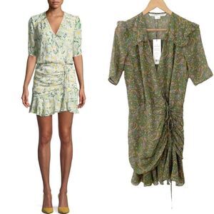 Veronica Beard Dakota Dress in Fern Multi